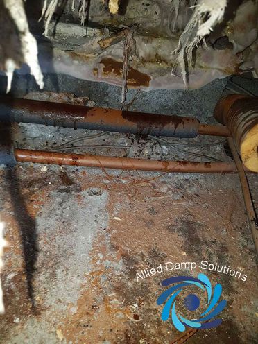 Dry Rot Due To Leaking Pipes