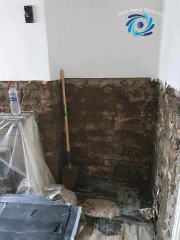First Application Of The Plastering Process (Scud Coat)